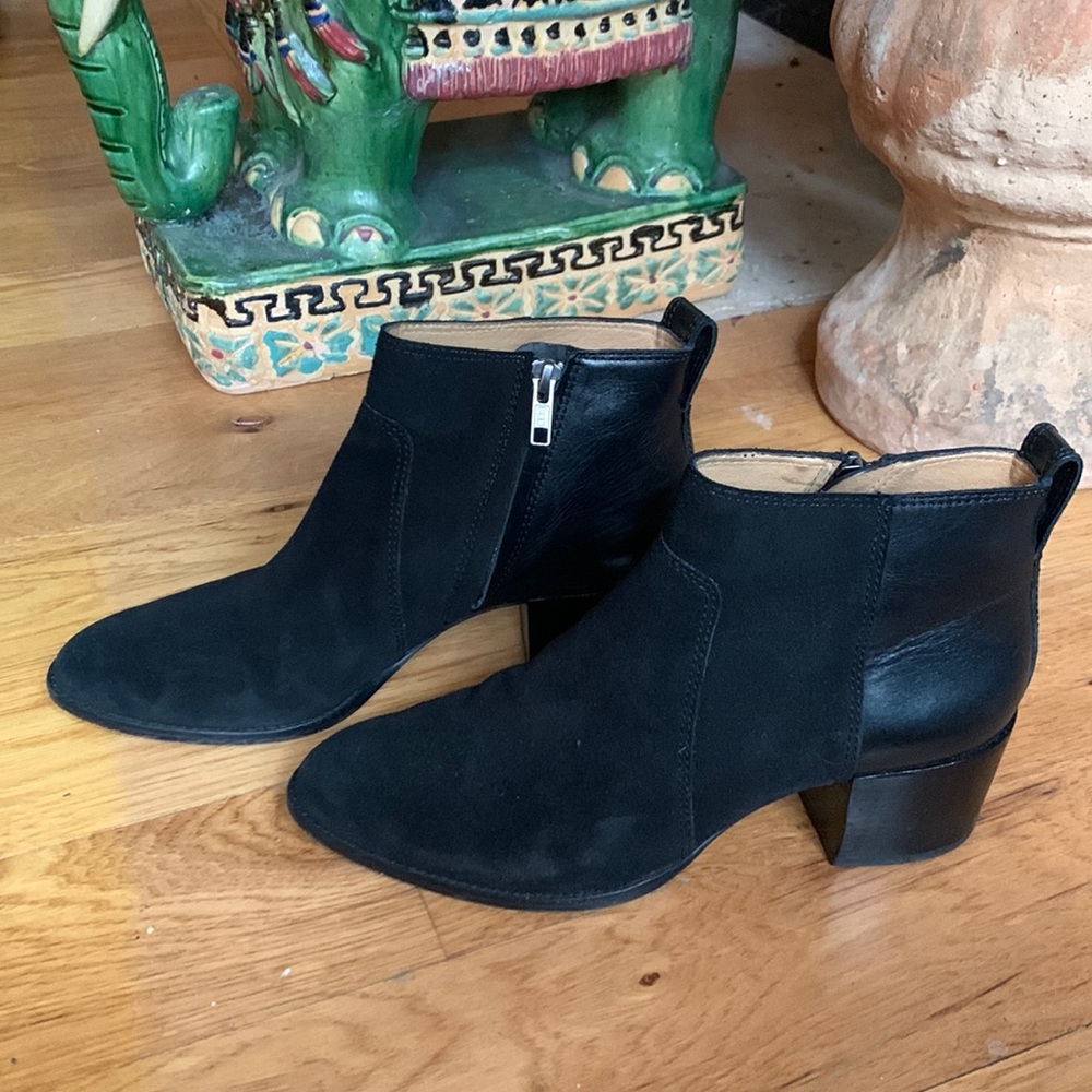 Madewell Suede & Leather Ankle Boots